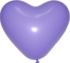 空飄12"心型球-淺紫色